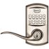 Kwikset SmartCode 917 Satin Nickel Keypad Electronic Single-Cylinder Tustin Door Handle Featuring SmartKey Security