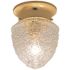 7.25 In 1-Light Polished Brass Interior Ceiling Light Flush Mount
