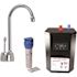 Westbrass 9 in. 1-Handle Hot Water Dispenser Faucet with HotMaster Digital Tank and In-line Water Filter, Polished Chrome