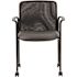 BOSS Office Products Black Mesh Desk Chair On Casters