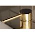 Kingston Brass Contemporary Single Hole Single-Handle Bathroom Faucet in Brushed Brass