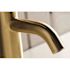 Kingston Brass Contemporary Single Hole Single-Handle Bathroom Faucet in Brushed Brass