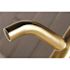 Kingston Brass Contemporary Single Hole Single-Handle Bathroom Faucet in Brushed Brass