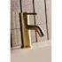 Kingston Brass Contemporary Single Hole Single-Handle Bathroom Faucet in Brushed Brass