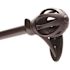Fast Fit Easy Install Lily Cage 66 in. - 120 in. Adjustable Single Curtain Rod 5/8 in. Dia., Black with Openwork Finials