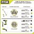 RYOBI ONE+ 18V Cordless VORTEX Power Scrubber (Tool Only)