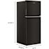 Whirlpool 11.6 Cu. Ft. Small Space Top Freezer Refrigerator, Black, ADA