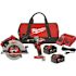 Milwaukee M18 18V Lithium-Ion Brushless Cordless Hammer Drill and Circular Saw Combo Kit (2-Tool) with Two 4.0 Ah Batteries