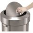 HLS COMMERCIAL 17 Gal. Stainless Steel Round Swing Top Trash Can