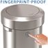 HLS COMMERCIAL 17 Gal. Stainless Steel Round Swing Top Trash Can