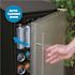 15 in. 90 Can Built-In Outdoor Cooler Fridge with Auto-Closing Door and Easy Glide Casters Weatherproof Stainless Steel
