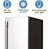 15 in. 90 Can Built-In Outdoor Cooler Fridge with Auto-Closing Door and Easy Glide Casters Weatherproof Stainless Steel