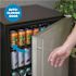 24 in. 160 Can Built-In Outdoor Cooler Fridge with Auto-Closing Door and Easy Glide Casters Weatherproof Stainless Steel