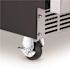 24 in. 160 Can Built-In Outdoor Cooler Fridge with Auto-Closing Door and Easy Glide Casters Weatherproof Stainless Steel
