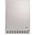 24 in. 160 Can Built-In Outdoor Cooler Fridge with Auto-Closing Door and Easy Glide Casters Weatherproof Stainless Steel