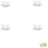 EcoSmart ECS 4 in. 2700K Integrated LED Recessed Trim (4-Pack)