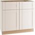 Arlington Vesper White Plywood Shaker Stock Assembled Base Kitchen Cabinet Soft Close 33 in W x 24 in D x 34.5 in H
