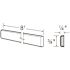 Arlington Vesper White Plywood Shaker Assembled Kitchen Cabinet Edge Molding Batten 96 in W x 0.25 in D x 0.75 in H