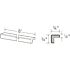 Arlington Veiled Gray Plywood Shaker Assembled Cabinet Edge Molding w Outside Corner 96 in W x 0.75 in D x 0.75 in H