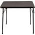 Black Mindy Folding Kids Table with Vinyl Padded Top, Children's Square Activity Table for Daycare and Classrooms