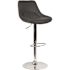 Carnegy Avenue 44.5 in. Gray Vinyl Adjustable Bar Stool