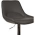 Carnegy Avenue 44.5 in. Gray Vinyl Adjustable Bar Stool