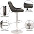 Carnegy Avenue 44.5 in. Gray Vinyl Adjustable Bar Stool