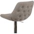 Carnegy Avenue 44.5 in. Gray Fabric Adjustable Bar Stool
