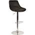 Carnegy Avenue 44.5 in. Black Vinyl Adjustable Bar Stool