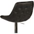 Carnegy Avenue 44.5 in. Black Vinyl Adjustable Bar Stool