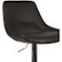 Carnegy Avenue 44.5 in. Black Vinyl Adjustable Bar Stool