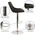Carnegy Avenue 44.5 in. Black Vinyl Adjustable Bar Stool
