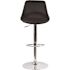 Carnegy Avenue 44.5 in. Black Vinyl Adjustable Bar Stool
