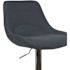 Carnegy Avenue 44.5 in. Blue Fabric Adjustable Bar Stool
