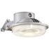 EnviroLite Gray Dusk-to-Dawn Integrated LED Outdoor Line Voltage Security Flood Light with Photocell and Textured Glass