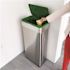 HLS COMMERCIAL 21 Gal. Stainless Steel Compost Bin with Closing Lid and Odor Filters