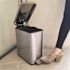 HLS COMMERCIAL 3 Gal. Step Stainless Steel Trash Can with Removable Plastic Liner and Odor Filter