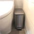 HLS COMMERCIAL 3 Gal. Step Stainless Steel Trash Can with Removable Plastic Liner and Odor Filter