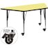 Carnegy Avenue 25.37 in. Yellow Kids Table
