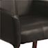 Black Taylor Leather Soft Upholstered Executive Side Reception Chair,Ergonomic Lobby Chair with Cushions and Padded Arms