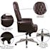 Carnegy Avenue Brown Leather Office/Desk Chair