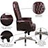 Carnegy Avenue Burgundy Leather Office/Desk Chair