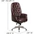Carnegy Avenue Burgundy Leather Office/Desk Chair