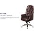 Carnegy Avenue Burgundy Leather Office/Desk Chair