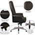 Carnegy Avenue Black Leather Office/Desk Chair