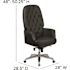 Carnegy Avenue Black Leather Office/Desk Chair