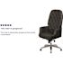 Carnegy Avenue Black Leather Office/Desk Chair