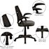 Carnegy Avenue Faux Leather Swivel Ergonomic Office Chair in Black