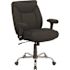 Carnegy Avenue Fabric Swivel Ergonomic Office Chair in Black