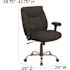 Carnegy Avenue Fabric Swivel Ergonomic Office Chair in Black